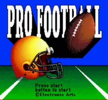Image n° 1 - screenshots  : Pro Football